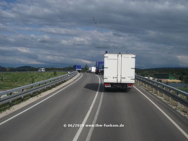 Rückfahrt in die Standorte