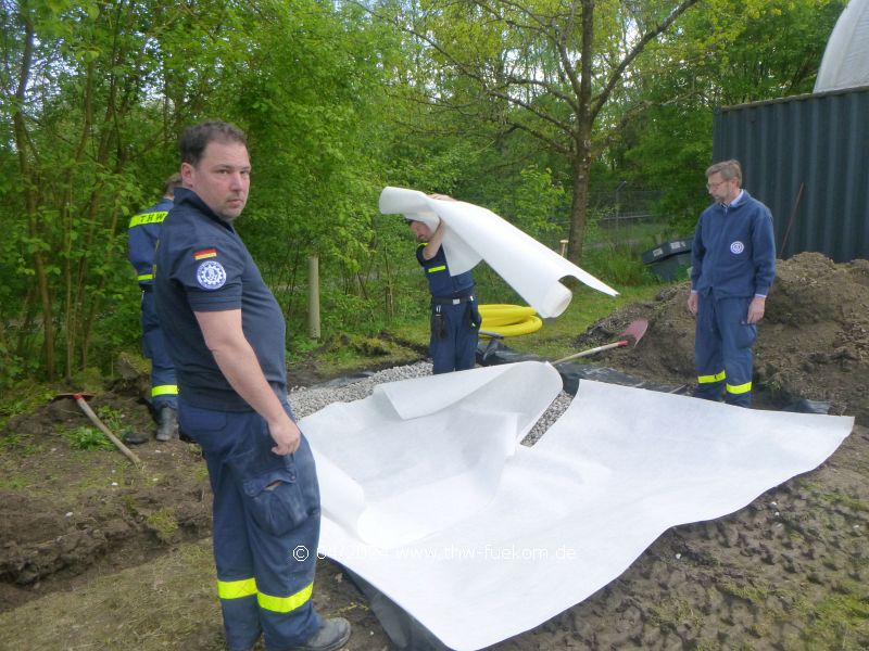 Auslegen des Pflanzflies