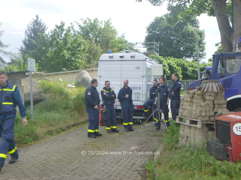 Eintreffen an der Einrichtestation Cambium