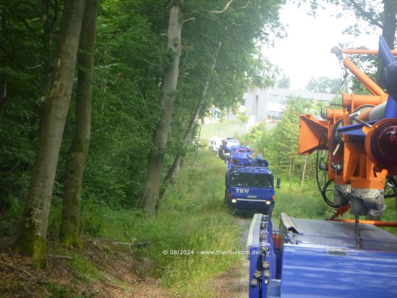 Ausbildung im Gelände mit allen Mastanlagen