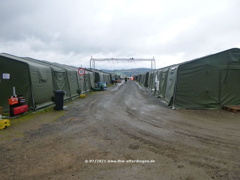 Zelte im Bereitstellungsraum Camp Nürburgring