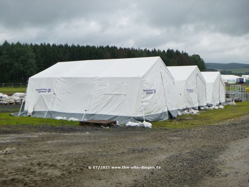 Zelte im Bereitstellungsraum Camp Nürburgring
