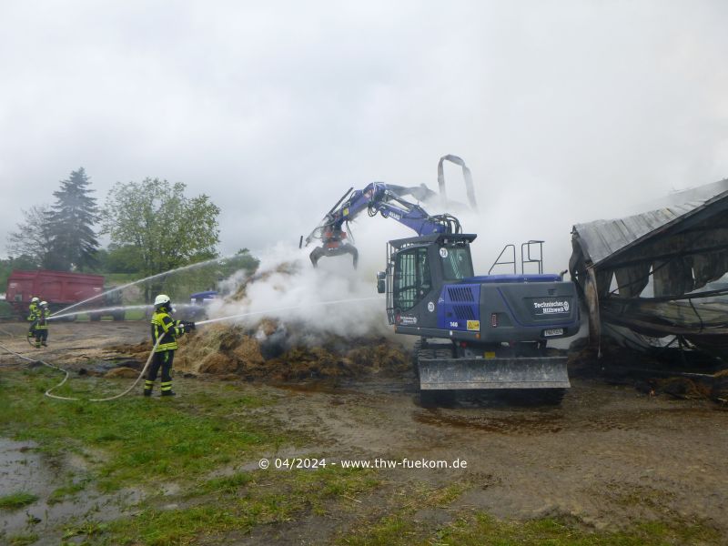 Radbagger aus Ulm im Einsatz