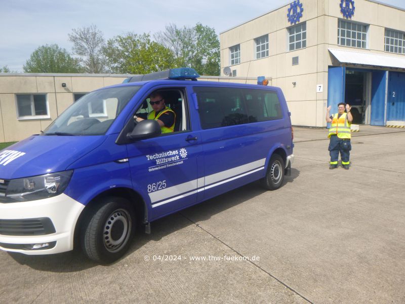 Rückwärtsfahren mit Einweiser