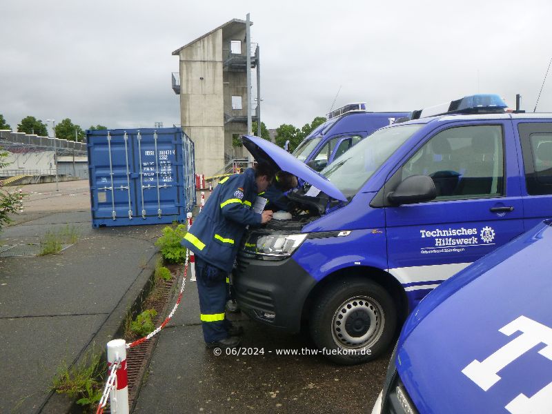 Überprüfung der Einsatzfahrzeuge Betriebs- und Verkehrssicherheit