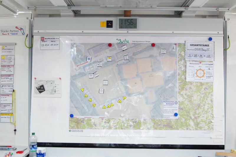 &Uuml;bersicht der Zelte auf dem Zeltplatz