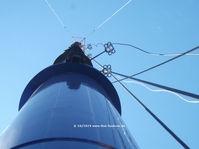 Mast des MastKW Ofterdingen, 40m Höhe