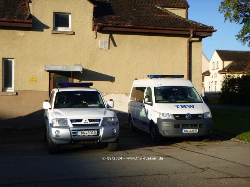 Einsatzfahrzeuge des Fachzug Führung und Kommunikation Ofterdingen