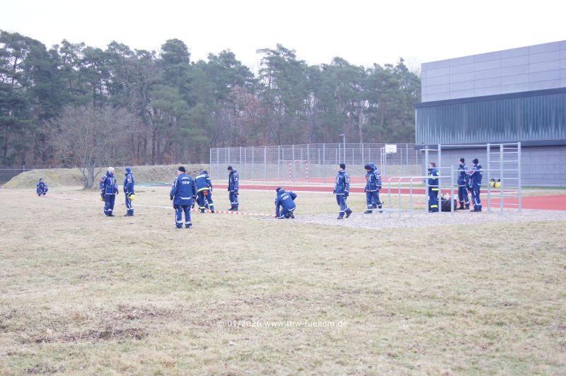 Ausmessen der Stellfl&auml;chen mit vorhandenen Hilfsmitteln