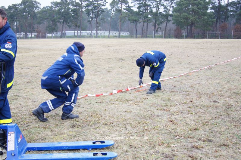 Ausmessen der Stellfl&auml;chen mit vorhandenen Hilfsmitteln