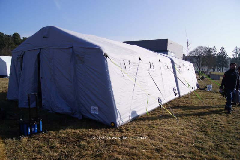 Versorgung der PRZ Zelte mit Heizungen (Warmluft)