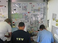 Personalübersicht (S 1) im Einsatz Grimma 2002